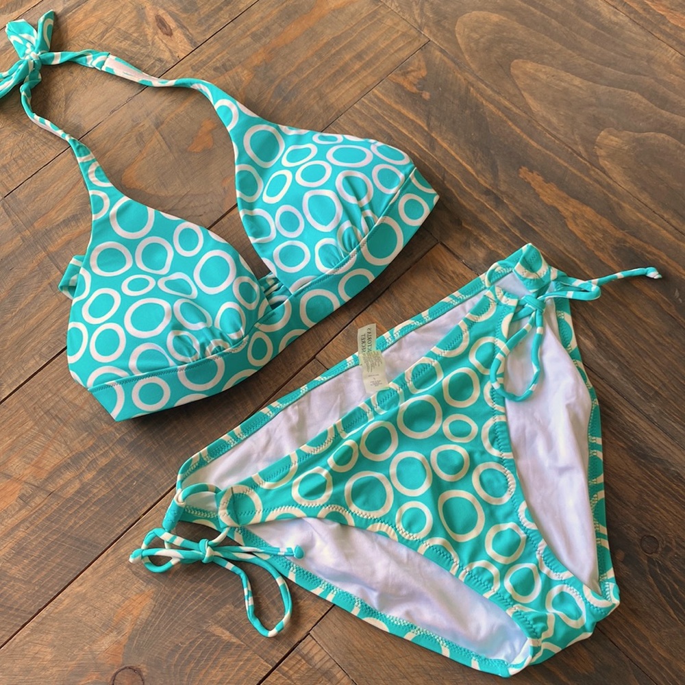 Women’s bikini, teal blue, brand: Victoria’s Secret, size: Large